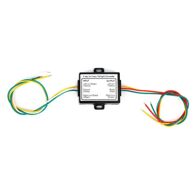 Bolvina 2-auf-3-Kabelspleiß-Anhängerkonverter, Kabelbaumadapter für Elektrisches System, US-Typ, Rücklichtkonverter von Bolvina