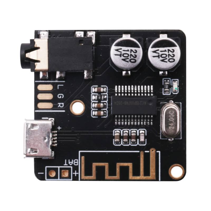 Bolvina BT5.0 Audio MP3 Bluetooth Audio Decoder Board Verlust Freie Auto Lautsprecher Audio VerstäRker Platine DIY Audio Receiver Schwarz von Bolvina