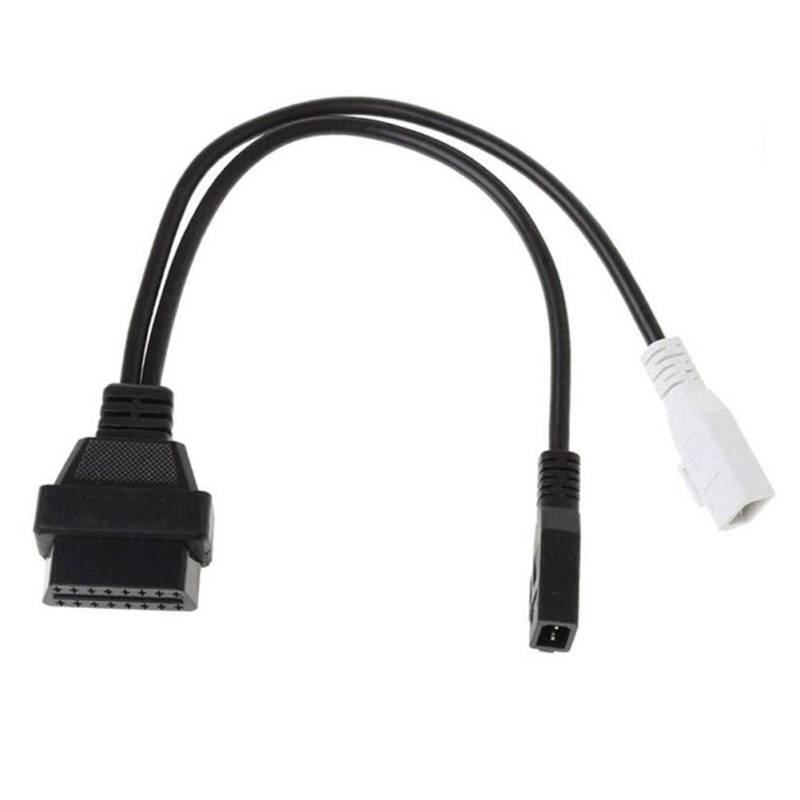 Bolwins D25S Auto KFZ Diagnosekabel Adapter – OBD2 16PIN auf OBD1 2x2 Pin-Stecker Adapterkabel für OBD-Diagnosegerät von Bolwins