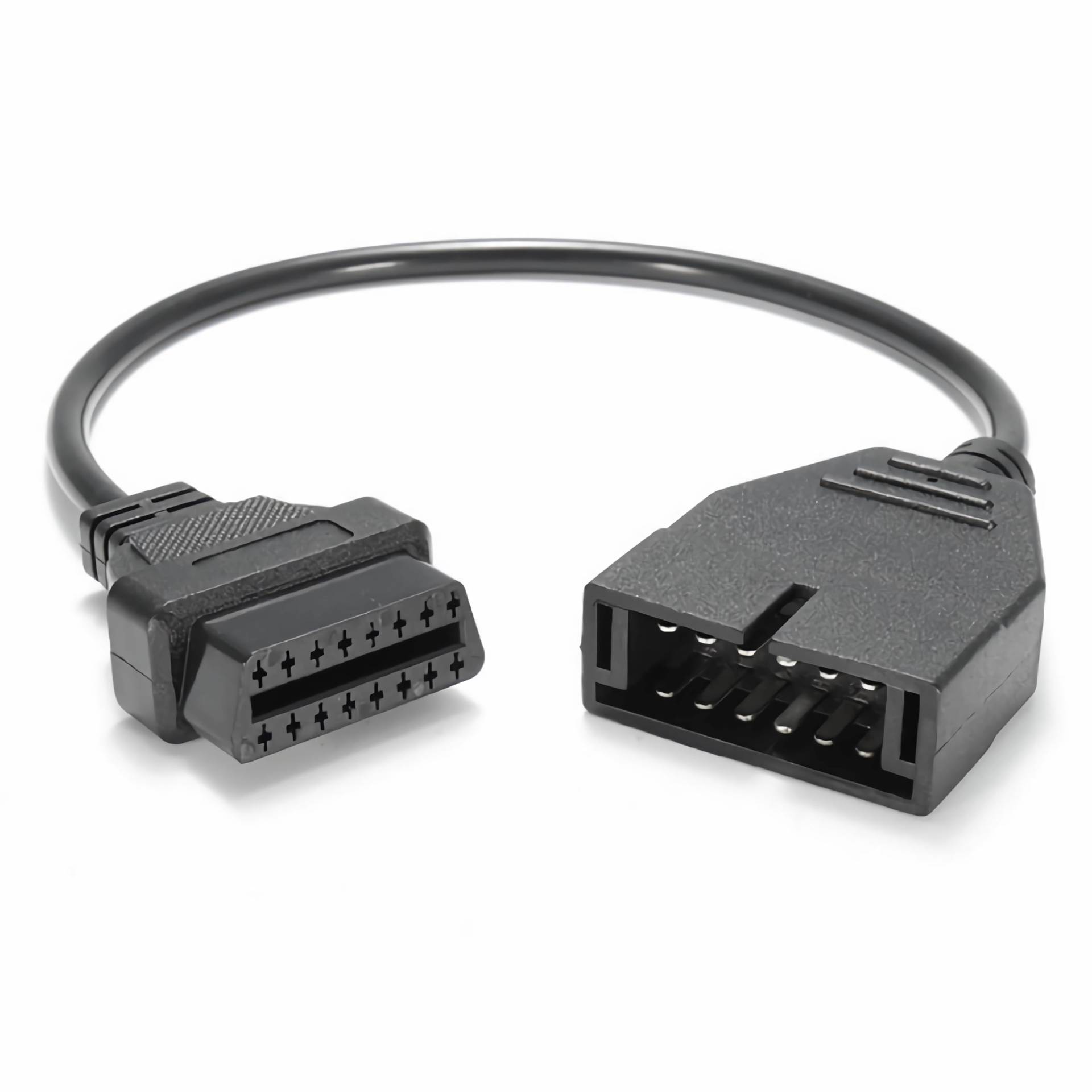 Bolwins K56C OBD1 auf OBD2 Adapterkabel 40 cm - 12 Pin auf 16 Pin Diagnosekabel für GM-Fahrzeuge, geeignet für Chevrolet, einfache Fehlerauslesung, Auto-Diagnosekabel für OBD1 und OBD2 Scanner von Bolwins