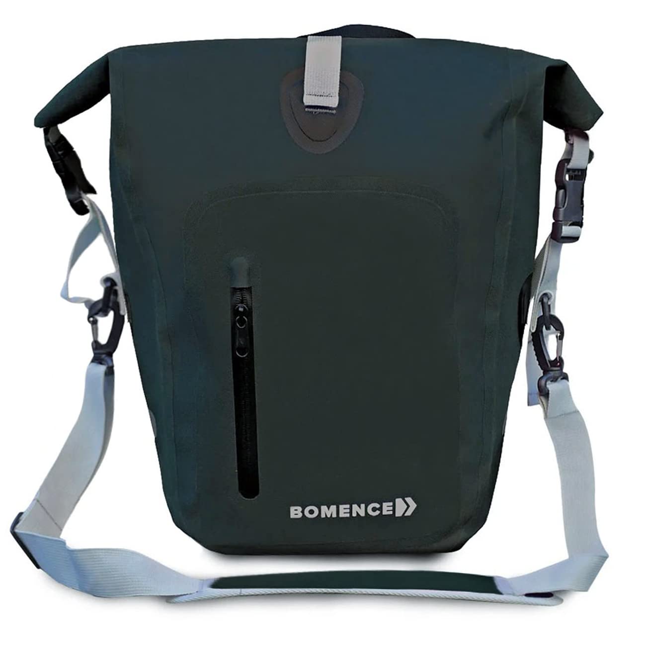 Bomence Gepäckträgertasche wasserdicht groß, Fahrradtaschen für Gepäckträger, Packtaschen Fahrrad 25L Single (Grün Neu) von Bomence