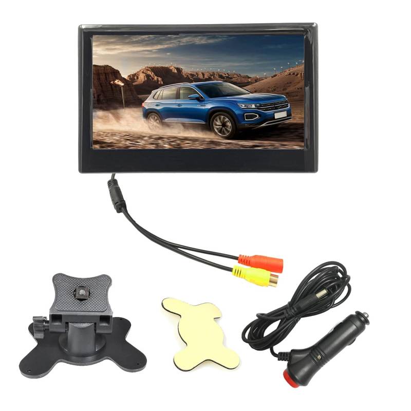 Bonkshire 12V-24V 7-TFT-LCD-Farb-HD-Monitor für Auto-CCTV-Rückfahrkamera, Auto-Elektronik-Ersatzteile, Zubehör von Bonkshire