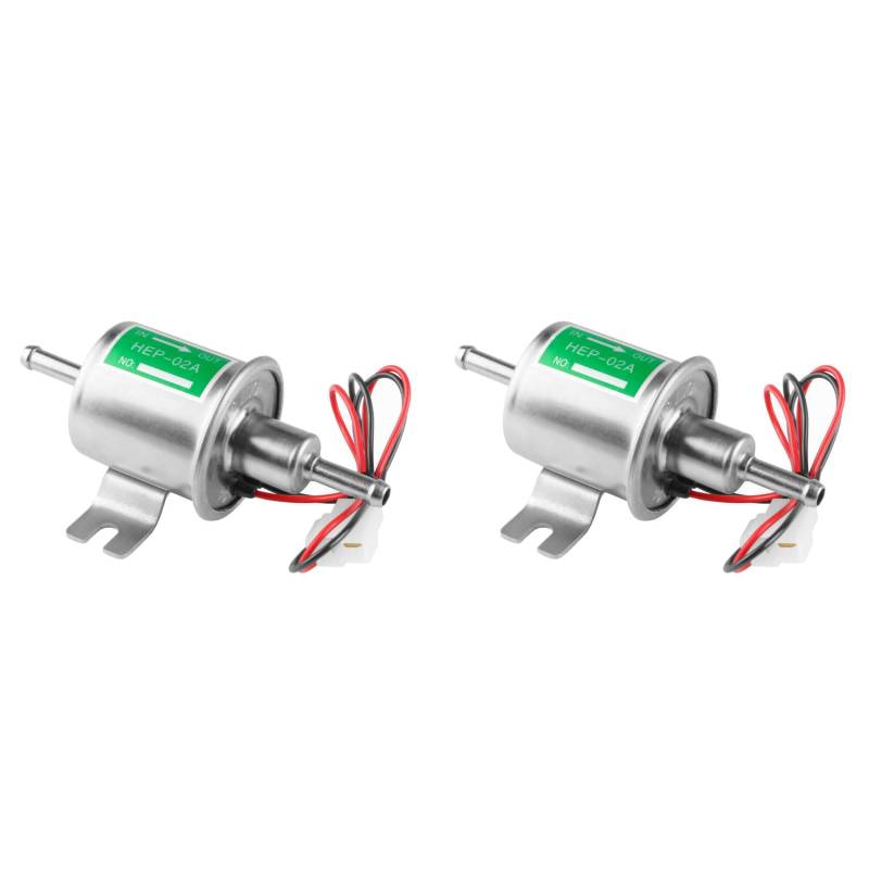 Bonkshire 2X Universal 12V HEP-02A Kraftstoff Förder Pumpe Inline Elektrische Nieder Druck Kraftstoff Pumpe Gas Kraftstoff Pumpe von Bonkshire