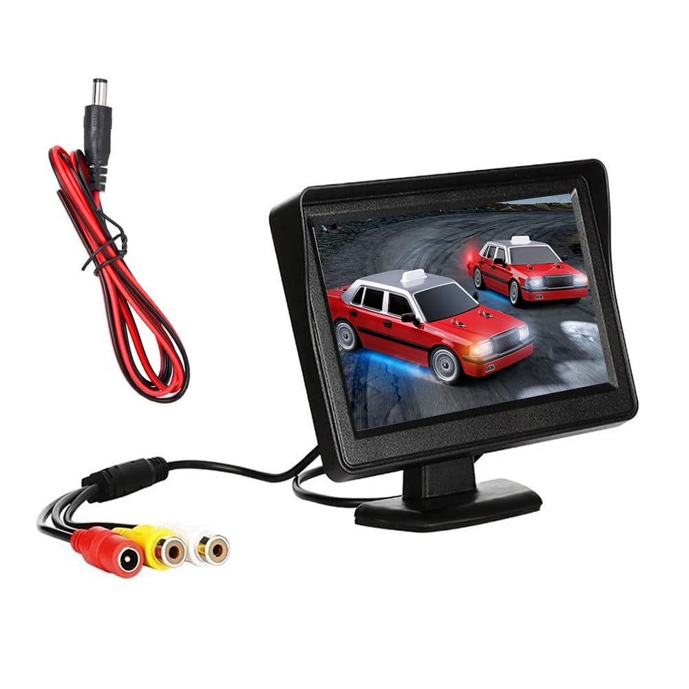 Bonkshire DC 9V-24V 4,3 Auto-Rückfahrmonitor-Kit TFT LCD Auto-Rückfahrkamera Rückfahrparksystem Monitor Ohne Kamera von Bonkshire