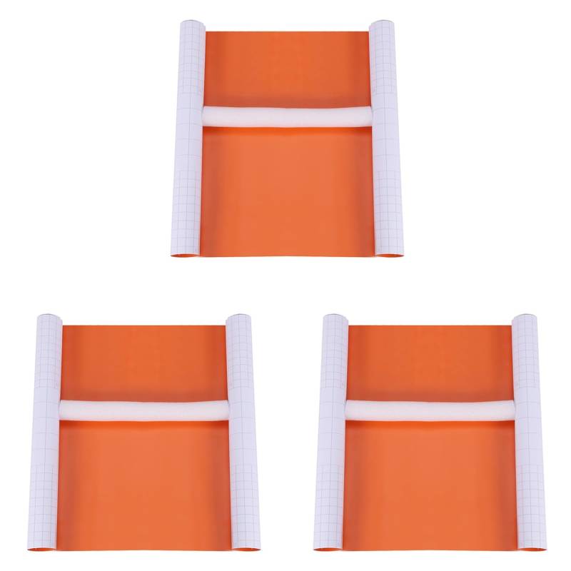 Booso 3X Fahrzeug Verpackung Vinyl Film Aufkleber Luft/Blasen Frei Selbstklebend Orange von Booso