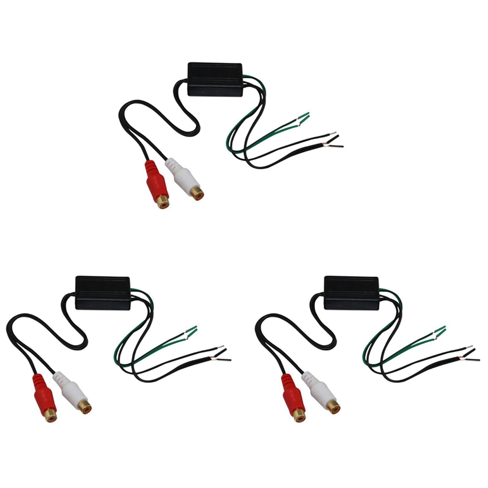 Booso 3X Lautsprecher zu 2 Line Ausgang Konverter EIN/AUS Hoch/Niedrig für Auto Audio von Booso