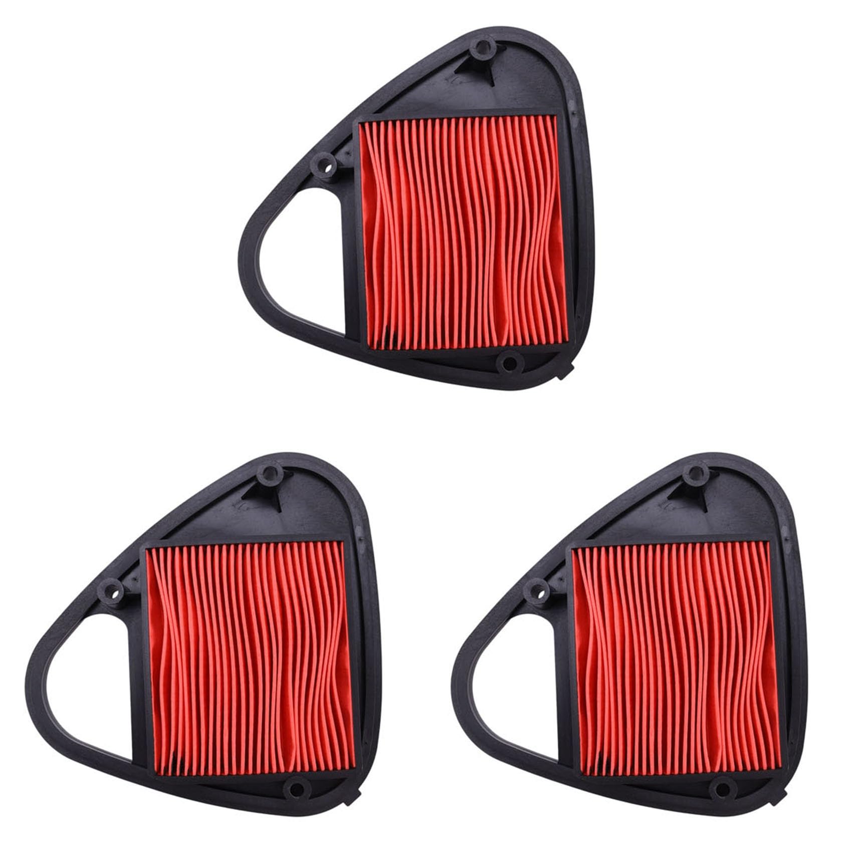 Booso 3X Motorrad Luft Filter Reiniger für Steed400 STEED600 Steed VLX600 Shadow 600 1995-1997 von Booso