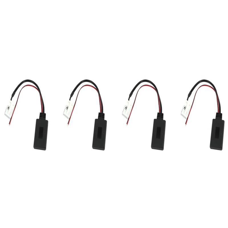 Booso 4X für 207 307 407 für C2 C3 Rd4 Auto 12Pin Bluetooth Modul Drahtlos Radio Stereo Aux-in Aux Kabel Adapter von Booso