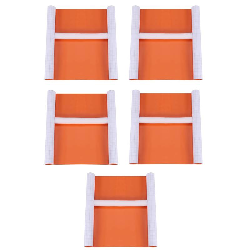 Booso 5X Fahrzeug Verpackung Vinyl Film Aufkleber Luft/Blasen Frei Selbstklebend Orange von Booso