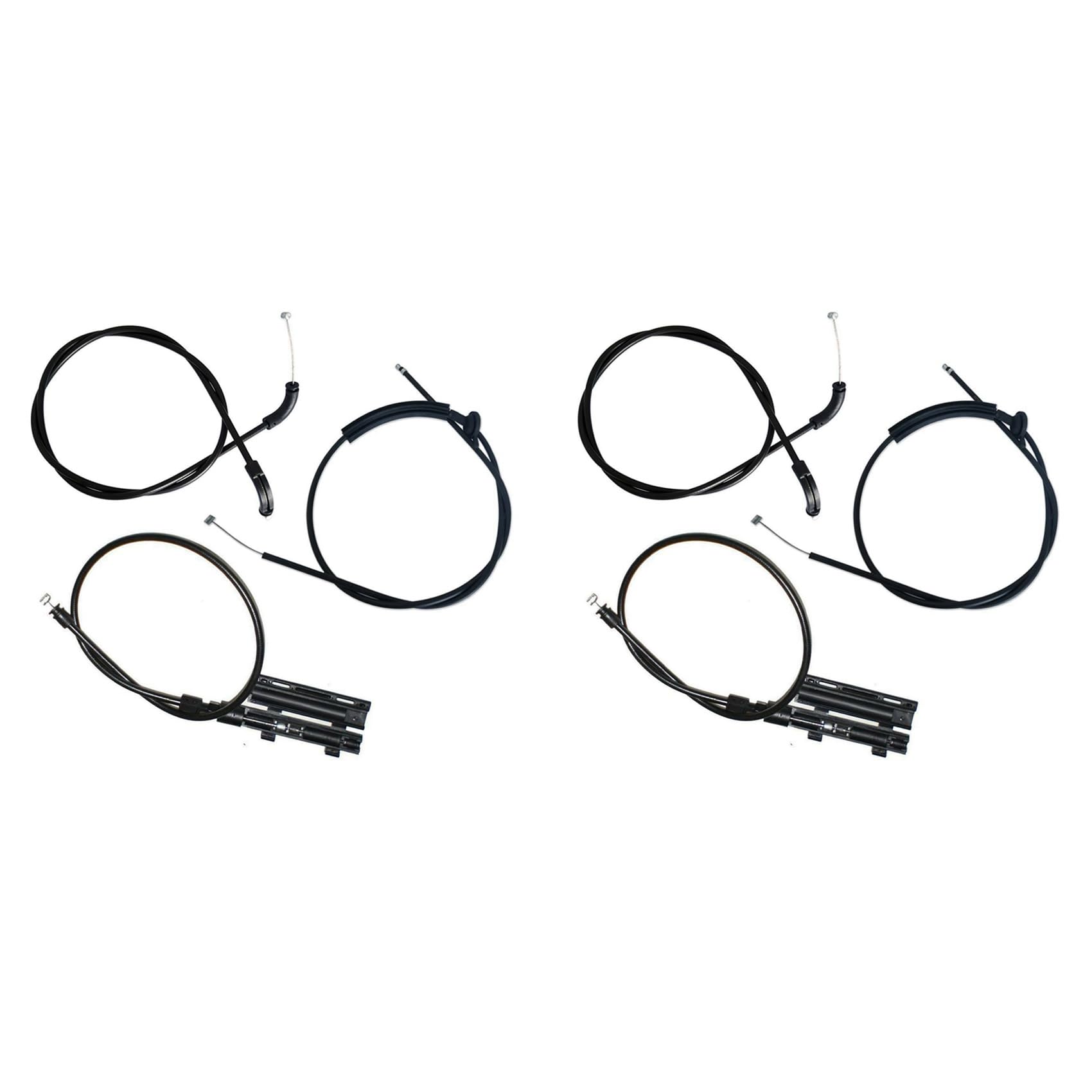 Booso 6 STÜCKE Motor Hauben Entriegelungs Kabel Bowden Zug Kit für E65 E66 7Er 51237197474 von Booso