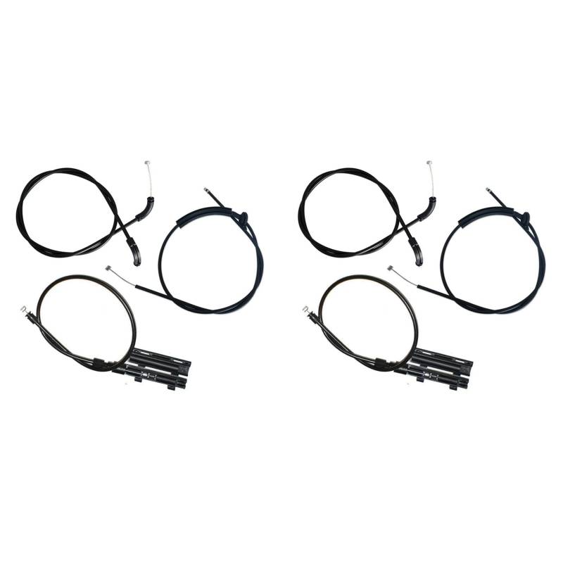 Booso 6 STÜCKE Motor Hauben Entriegelungs Kabel Bowden Zug Kit für E65 E66 7Er 51237197474 von Booso