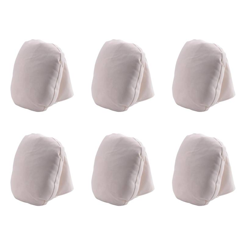 Booso 6X Auto Universal Ultra Soft Kopf StüTze Nacken Sitz Kissen Kopf StüTzen Bezug für Beige von Booso