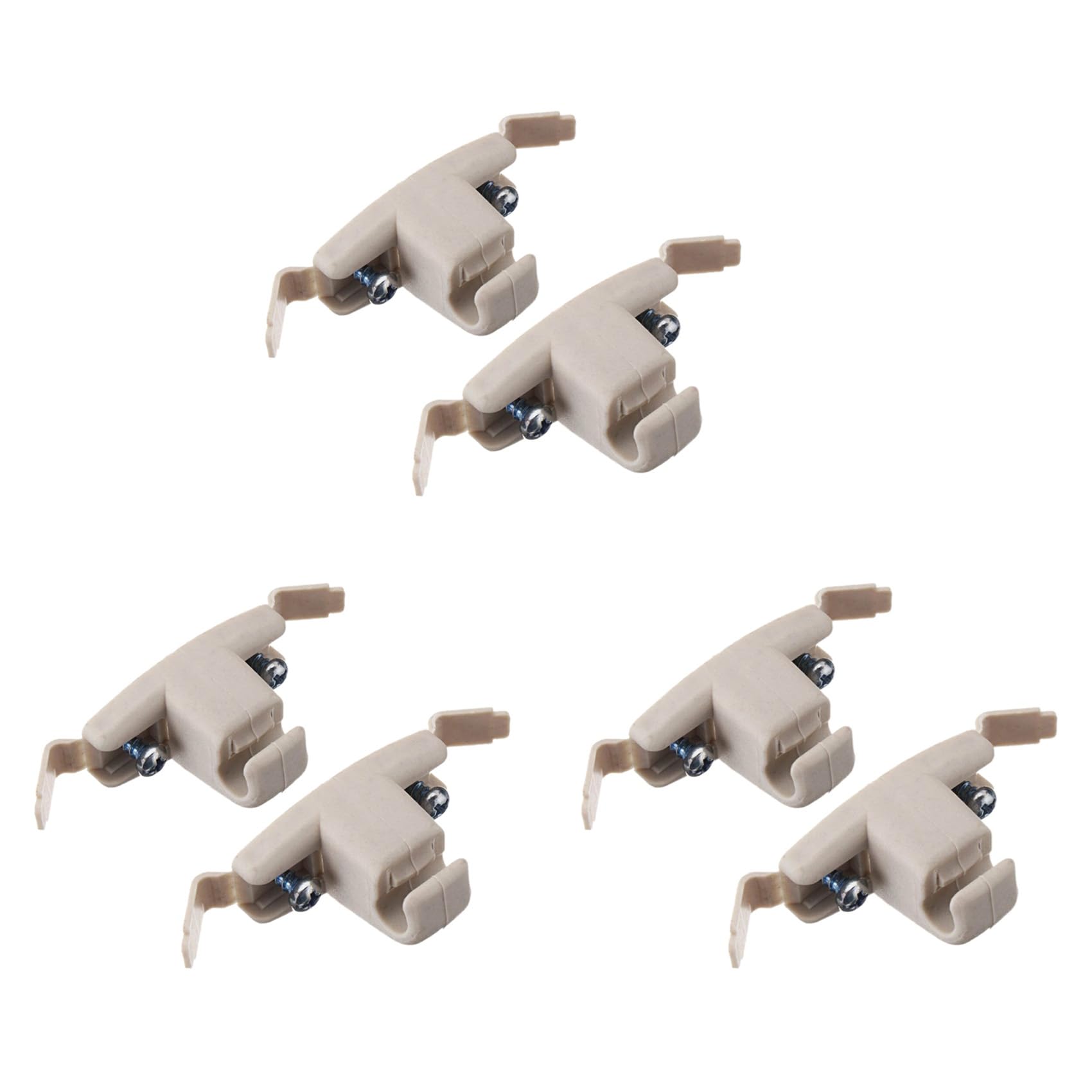 Booso 6X Beige Sonnen Blende Clip Halter Halterung 51168243575 für E46 3 Series 325 M3 von Booso