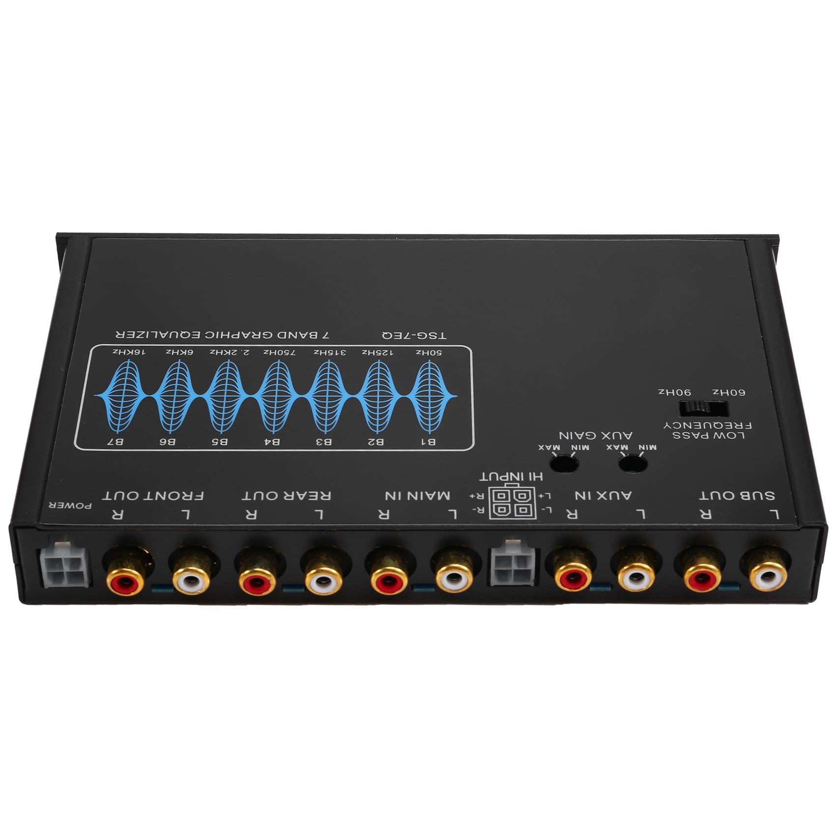 Booso 7-Band Auto Equalizer Audio EQ Tuning Crossover Verstärker Parametrischer Auto Vorverstärker Audio Equalizer +-12dB von Booso