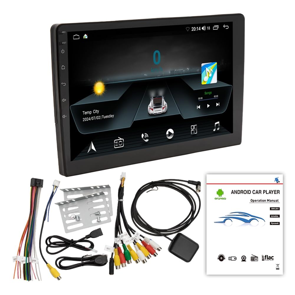 Booso Auto 10,1 Bluetooth Tragbarer Bildschirm GPS Navigation Display Drahtloser Carplay Android Auto MP5 Player 2+64G von Booso