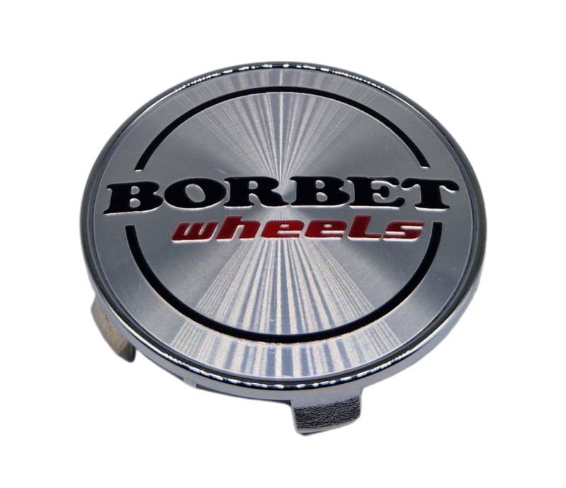 1x Borbet Nabendeckel Felgendeckel Nabenkappe 68,4mm für Borbet XRT GTX BLX Silber gebürstet von Borbet