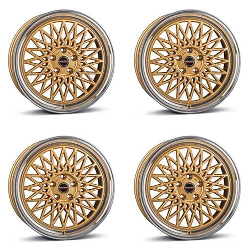 4x Borbet Felgen Alufelgen B 8x18 ET45 5x112 gold rim polished kompatibel mit Mercedes A B C CL CLA E EQA EQB GLA GLB GLK Marco Polo S Vito V von Borbet