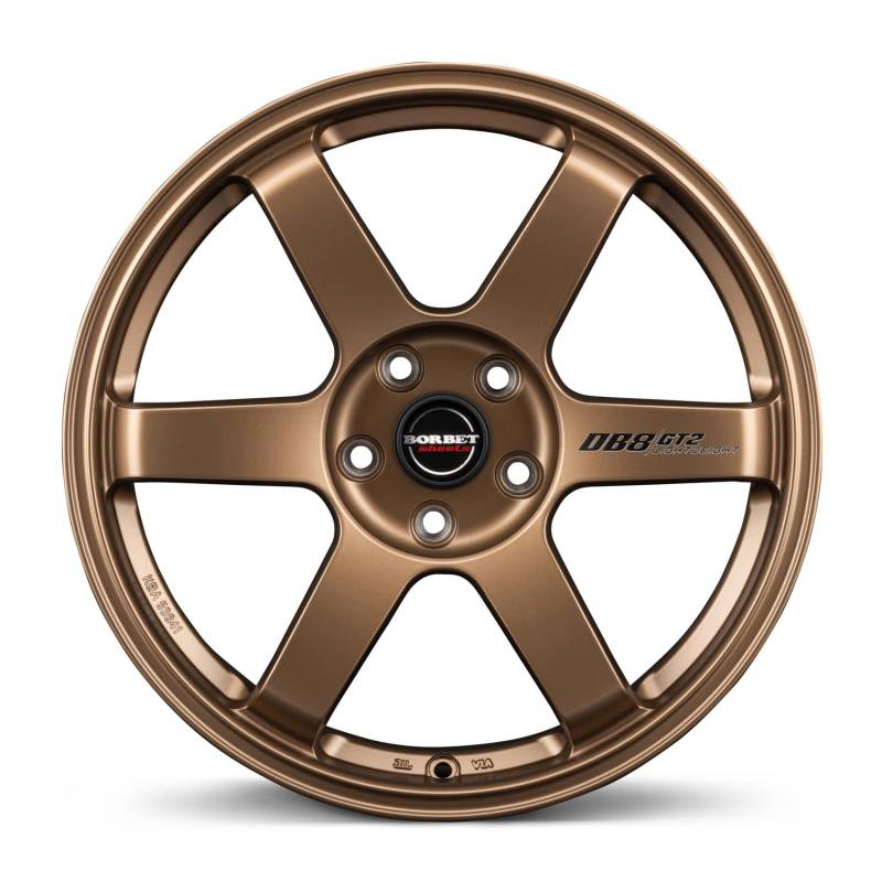 4x Borbet Felgen Alufelgen DB8GT2 8.5x18 ET35 5x100 bronce matt kompatibel mit Skoda Fabia Kamiq Octavia Rapid Scala von Borbet