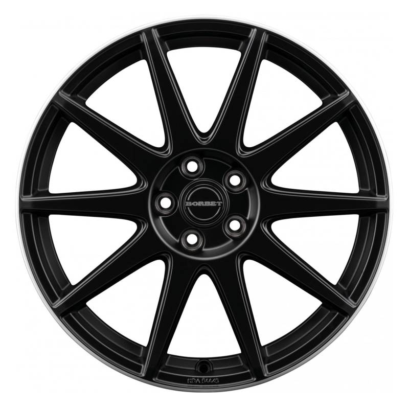 4x Borbet Felgen Alufelgen GTX 8x19 ET50 5x108 black matt rim silver kompatibel mit Toyota Proace City Verso von Borbet