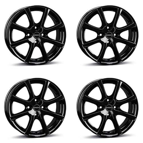 4x Borbet Felgen LV4 6.5x15 ET40 4x100 black glossy kompatibel mit Mini Cabrio Clubman Cooper Coupe One Roadster von Borbet