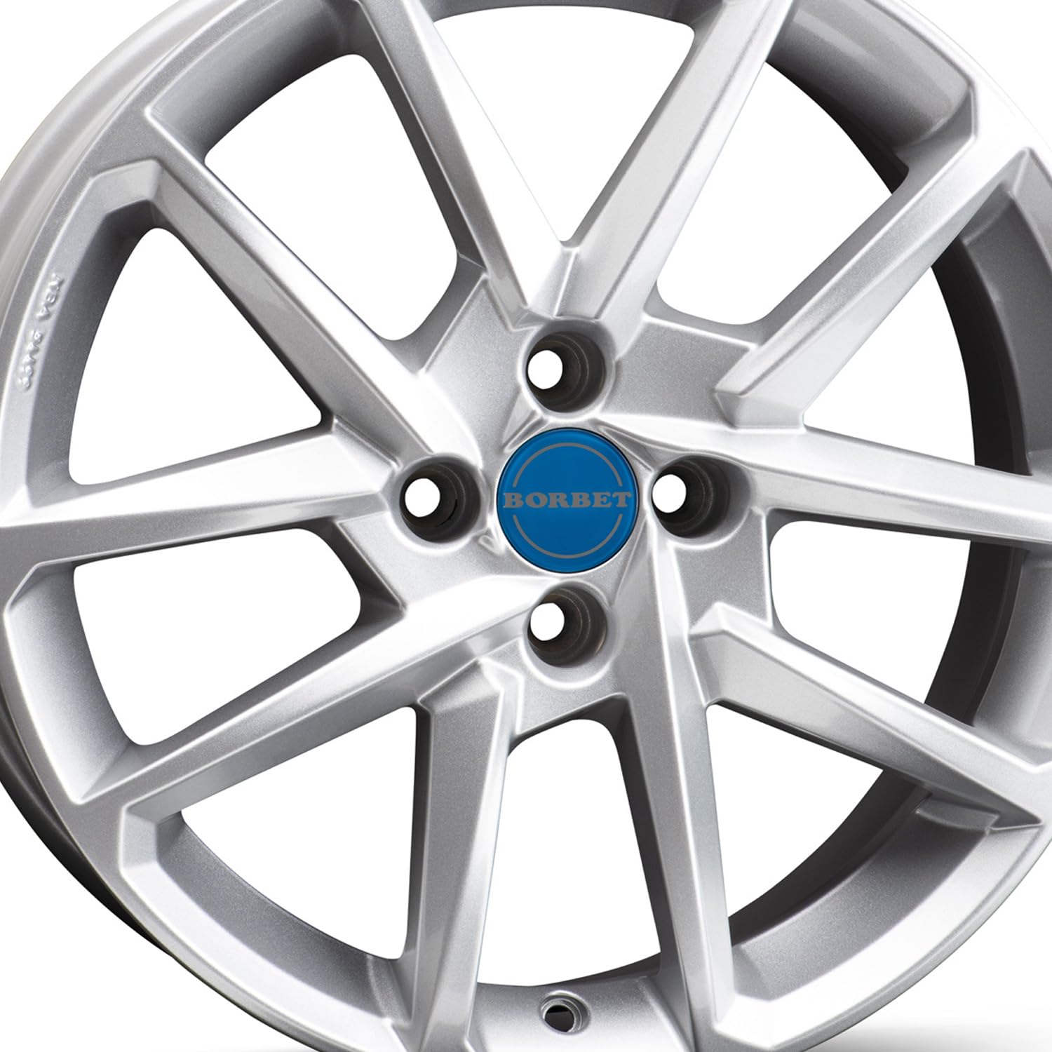 4x Borbet Felgen Alufelgen N 6.5x16 ET43 4x100 crystal silver kompatibel mit Honda Civic Insight Jazz von Borbet