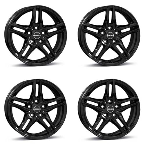 4x Borbet Felgen Alufelgen XR 7.5x17 ET35 5x120 black glossy kompatibel mit BMW 1er 2er 3er 4er 5er X1 X3 X4 Z3 von Borbet