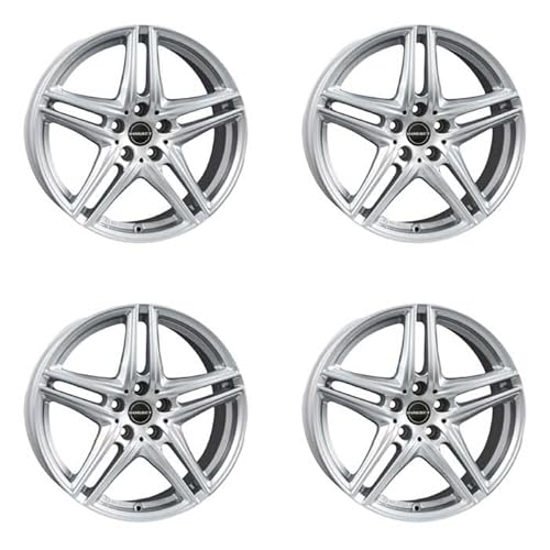 4x Borbet Felgen Alufelgen XR 7.5x17 ET45 5x112 brilliant silver kompatibel mit Mercedes A B C CL CLA E GLA GLB GLK Marco Polo S Vito V von Borbet