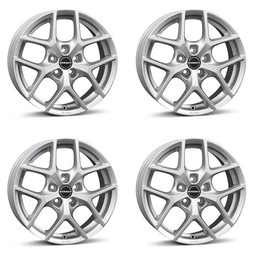 4x Borbet Felgen Alufelgen Y 6.5x16 ET32 5x114,3 crystal silver kompatibel mit Nissan Juke Leaf Primera Traveller Primera Pulsar Qashqai +2 Qash von Borbet