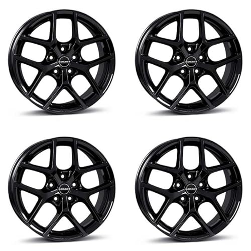 4x Borbet Felgen Alufelgen Y 6.5x16 ET40 5x108 black glossy kompatibel mit Peugeot 308 Partner Rifter von Borbet