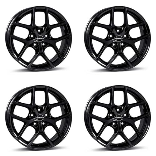 4x Borbet Felgen Alufelgen Y 8.5x20 ET50 5x114,3 black glossy kompatibel mit Kia EV6 EV9 Optima Sorento Soul Sportage von Borbet