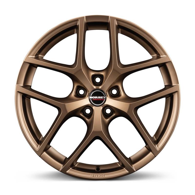 4x Borbet Felgen Alufelgen Y 8x18 ET44 5x112 bronce matt kompatibel mit Audi A3 A4 A6 A8 Q2 S3 S4 S6 S8 SQ2 TT von Borbet