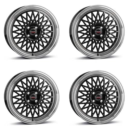 4x Borbet Felgen B 7x17 ET30 4x100 black rim polished kompatibel mit Hyundai Accent i20 von Borbet