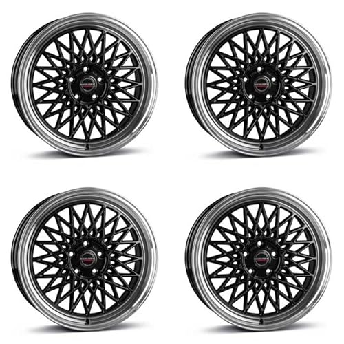 4x Borbet Felgen B 8x17 ET35 5x112 black rim polished kompatibel mit Skoda Karoq Scout Karoq Octavia Superb Yeti von Borbet