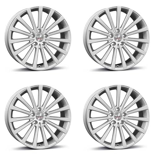 4x Borbet Felgen BLX 8.5x18 ET45 5x112 brilliant silver kompatibel mit VW Beetle e-Golf Eos Golf Jetta Passat Phaeton Sharan Tiguan Tour von Borbet