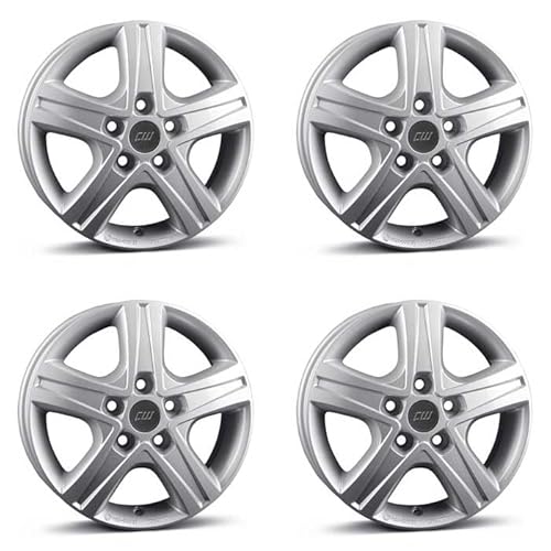 4x Borbet Felgen CWD 6.5x16 ET52 5x120 crystal silver kompatibel mit VW Amarok T5 T6 T6.1 T6.1 Transporter T7 Multivan von Borbet