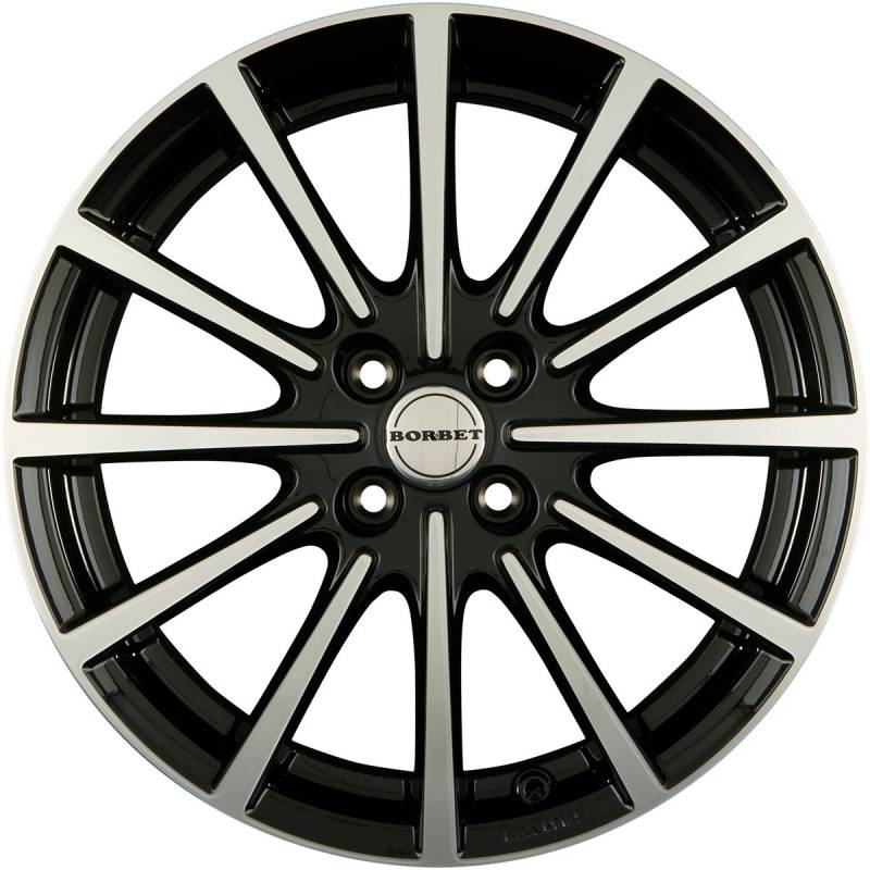 Borbet BL4 black red glossy 6,5x15 ET35 4.00x100 Hub Bore 64.00 mm - Alu felgen von Borbet