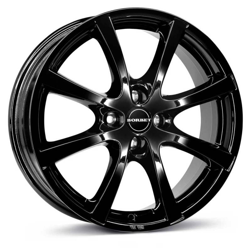 Borbet LV4 black glossy 7x16 ET38 4.00x108 Hub Bore 72.50 mm - Alu felgen von Borbet