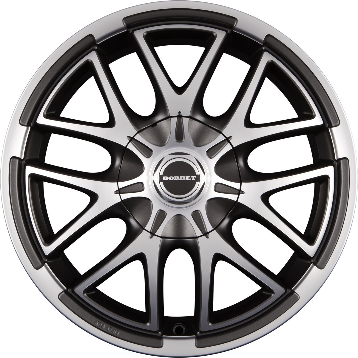 Borbet XA mistral anthracite polished matt 8,5x19 ET35 5.00x114 Hub Bore 60.10 mm - Alu felgen von Borbet