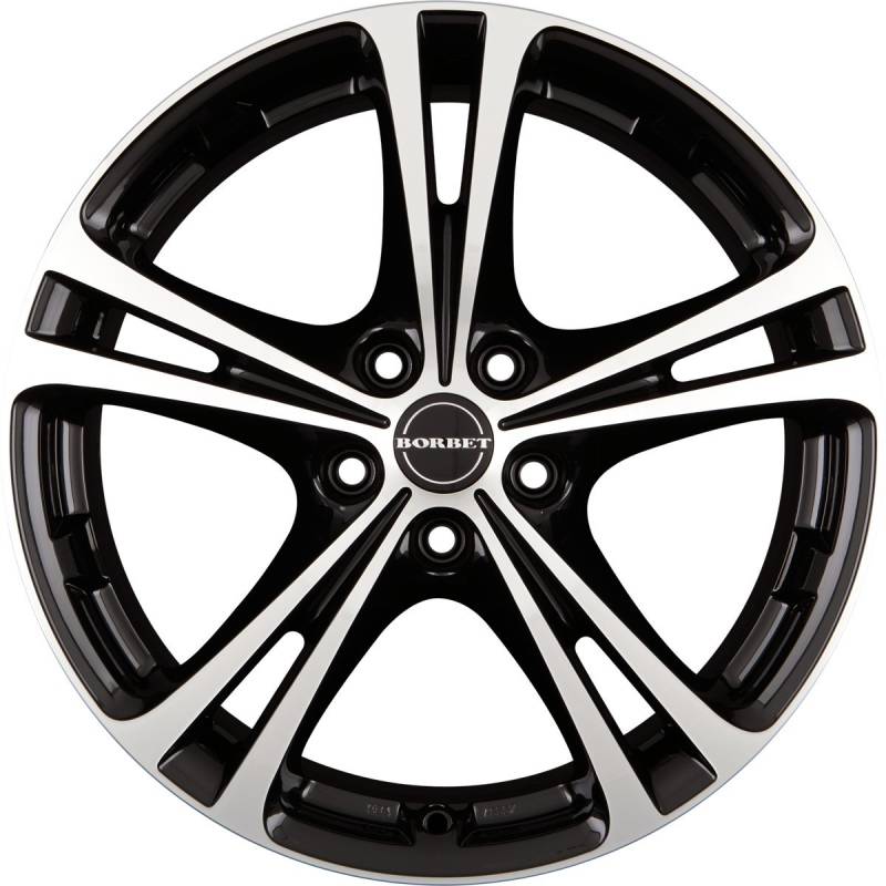 Borbet XL black polished 7,5x17 ET35 5.00x100 Hub Bore 64.10 mm - Alu felgen von Borbet