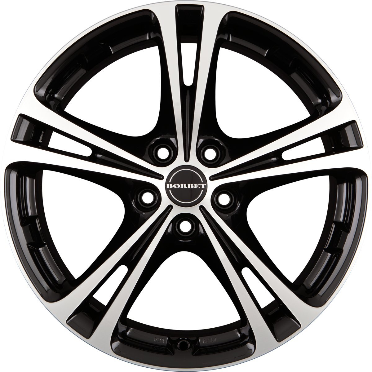 Borbet XL black polished 7,5x17 ET40 5.00x110 Hub Bore 72.60 mm - Alu felgen von Borbet