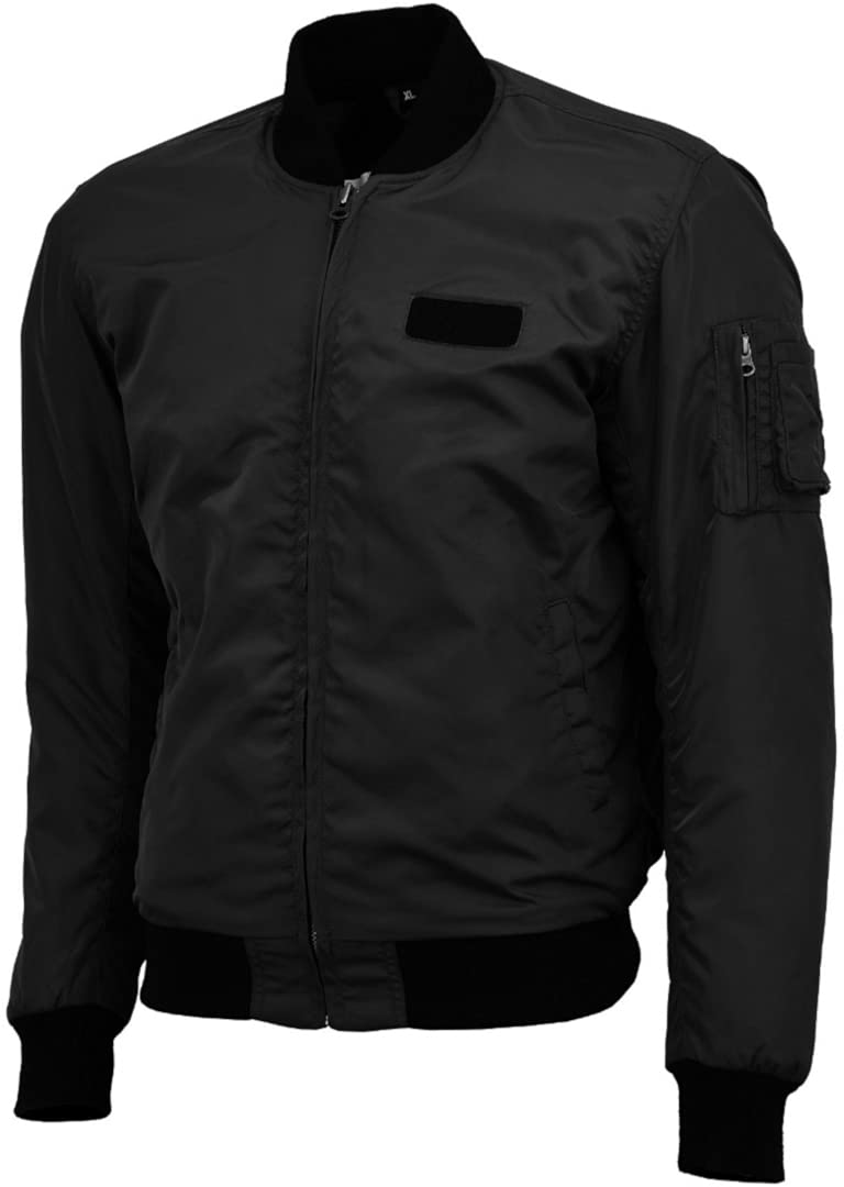 Bores Bomber Motorrad Textiljacke (Black,L) von Bores