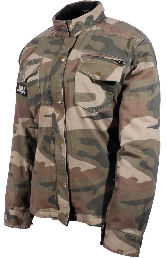 Bores Military Jack Camo Motorrad Hemd (Camouflage,XL) von Bores