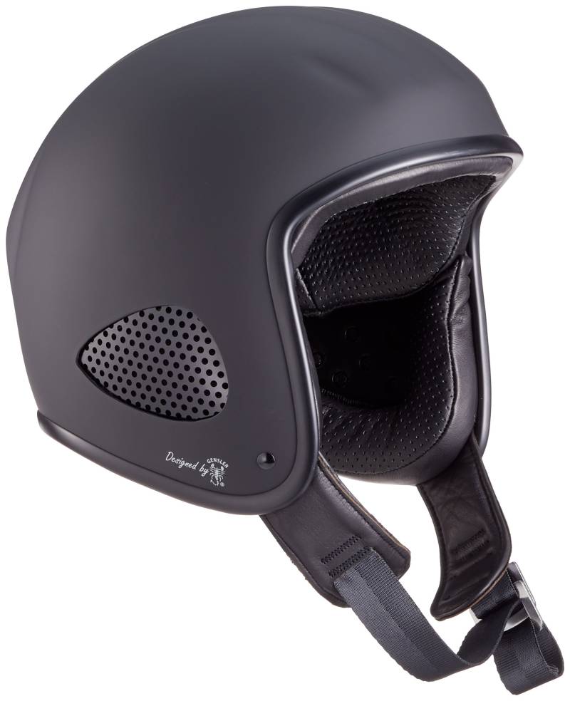 Bores SRM Slight 4 Jethelm, Designed by Gensler, CE-EN1077 Sportprüfung Ohne ECE, Schwarz-Matt, Größe S 51-52 cm von Bores