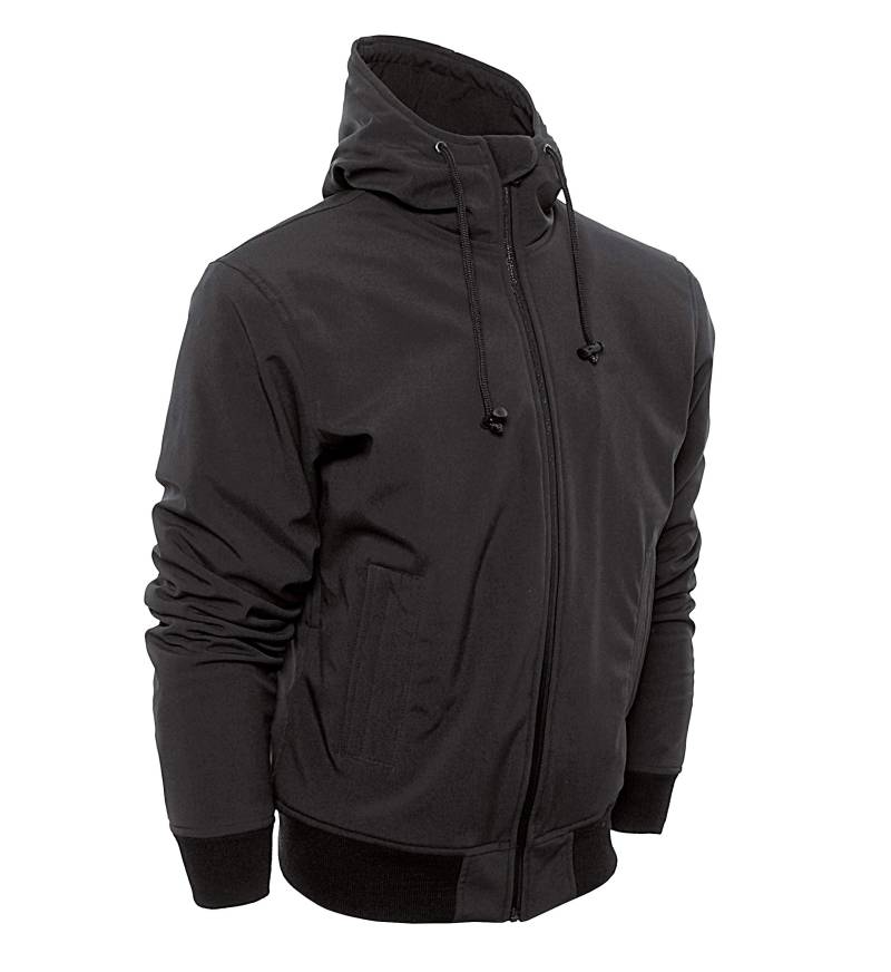 Bores Unisex 020-00094xl Bores Safety 2 Softshell Hoodie wasserabweisend rei fest Gr e 4XL, Schwarz, 4XL EU von Bores