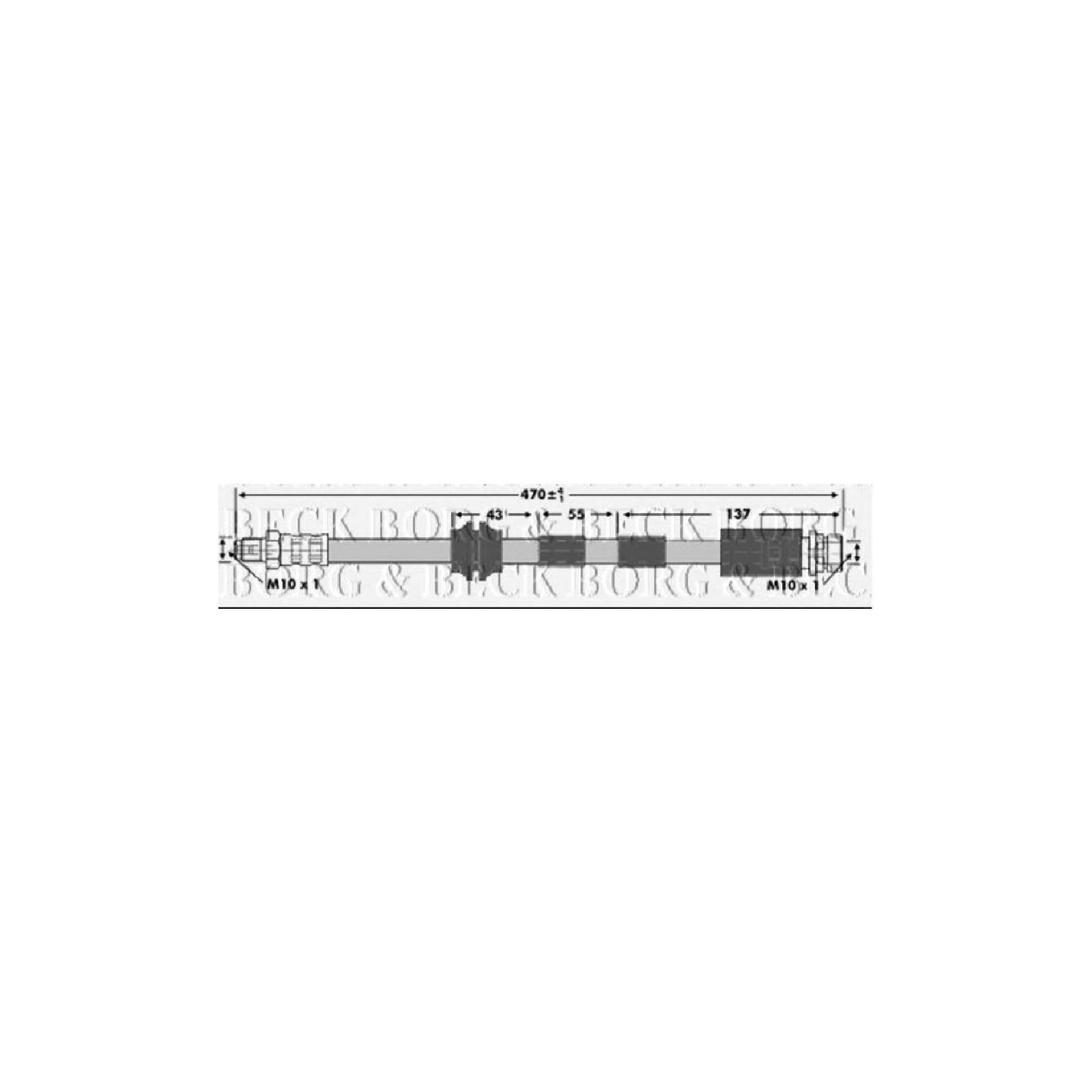 Borg & Beck BBH6733 Bremsschlauch von Borg & Beck