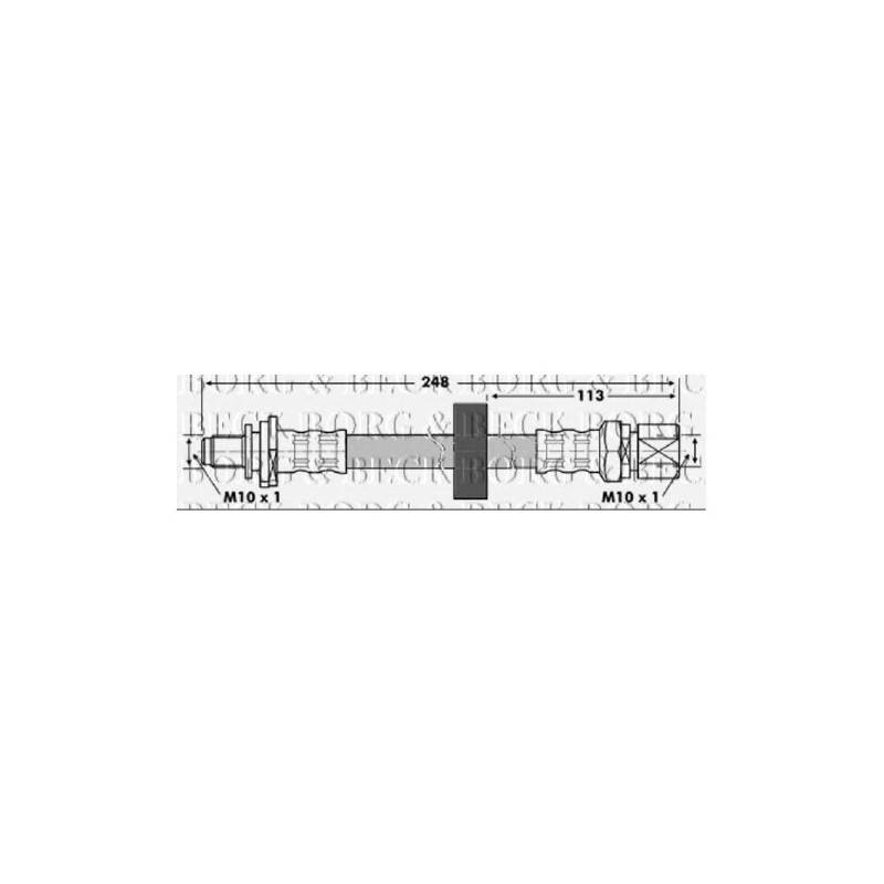 Borg & Beck BBH6841 Bremsschlauch von Borg & Beck