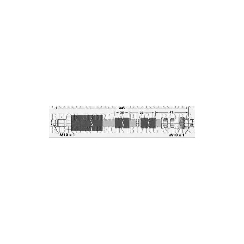 Borg & Beck BBH6901 Bremsschlauch von Borg & Beck