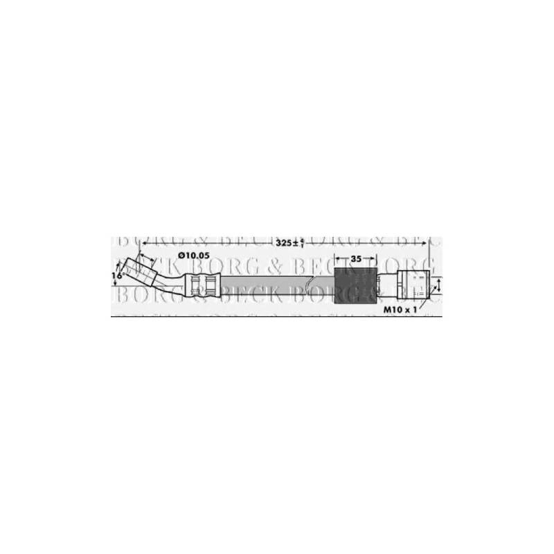 Borg & Beck BBH7129 Bremsschlauch von Borg & Beck