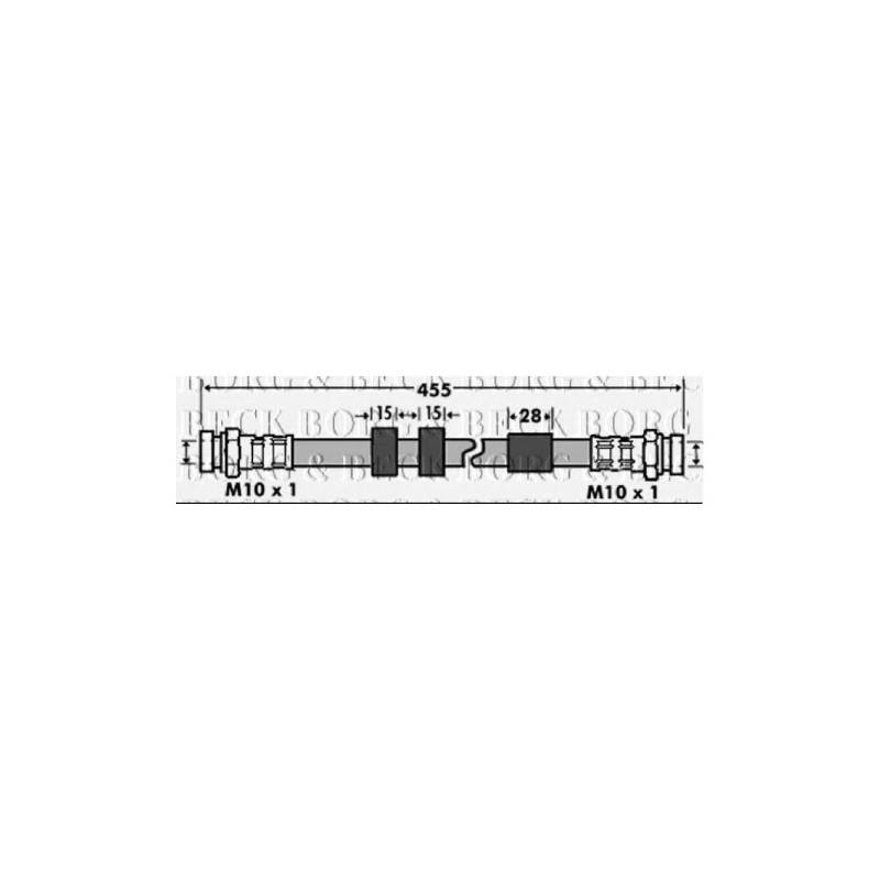 Borg & Beck BBH7425 Bremsschlauch von Borg & Beck