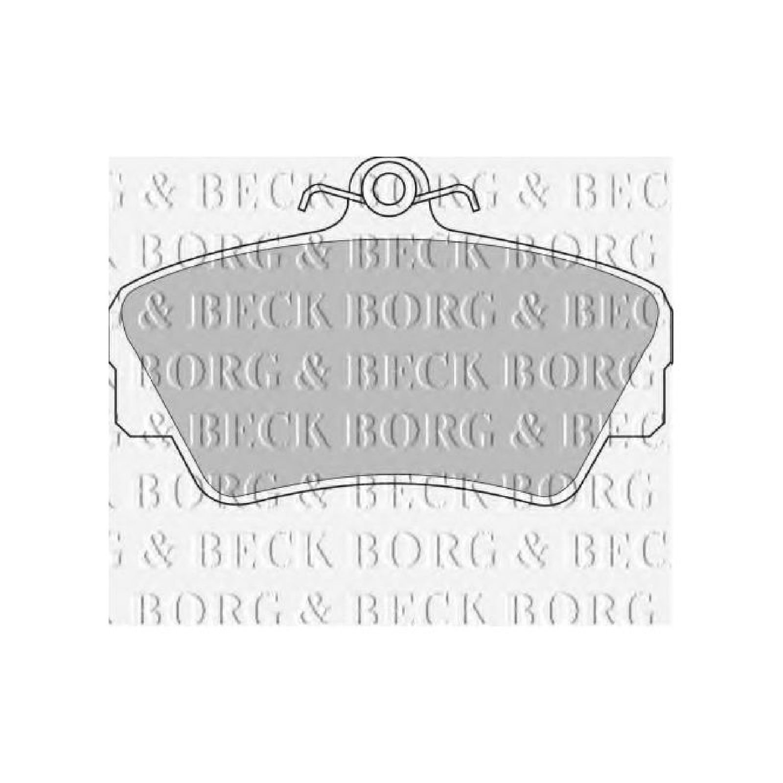 Borg & Beck BBP1081 Bremsbelagsatz - (4-teilig) von Borg & Beck